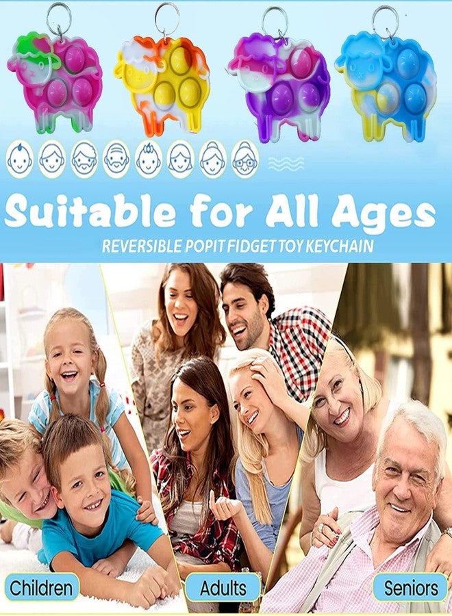 Goodangie00 ١٠٠ عبوة من ألعاب الفقاعات الصغيرة اللطيفة على شكل خروف، هدايا حسية للأطفال والكبار في حفلات الصيف، مناسبة للأطفال ذوي الاحتياجات الخاصة (التوحد)، وجوائز فقاعات لطلاب الفصول الدراسية - Image 3